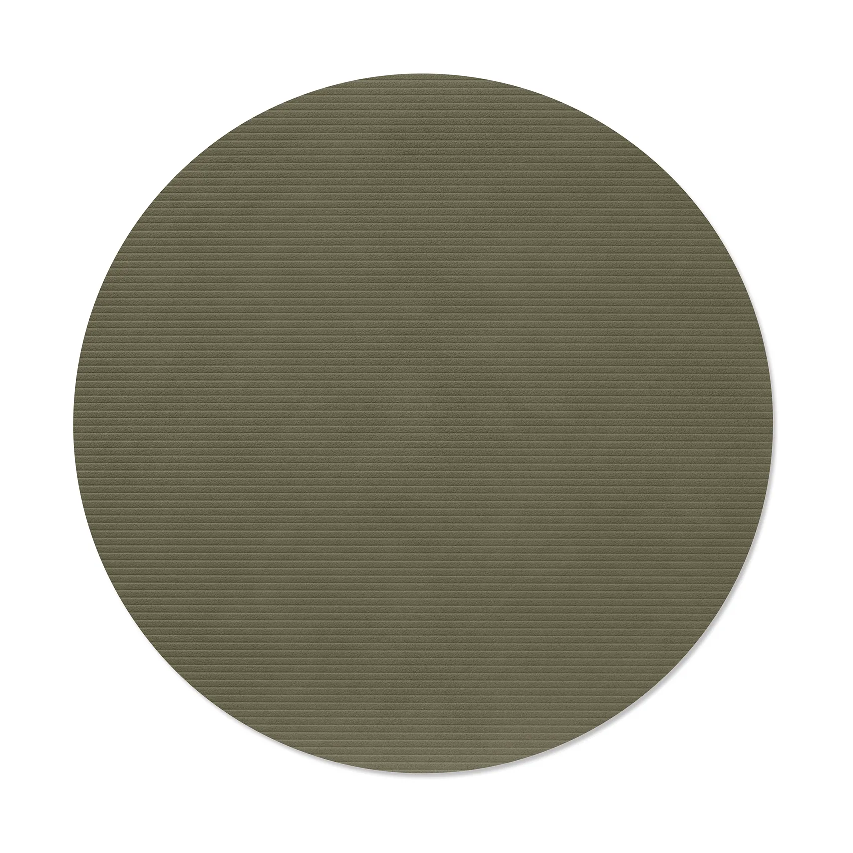 Corduroy placemat, Army green, circle, L LIND DNA