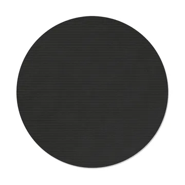 Corduroy placemat - Black ink, circle, L - LIND DNA