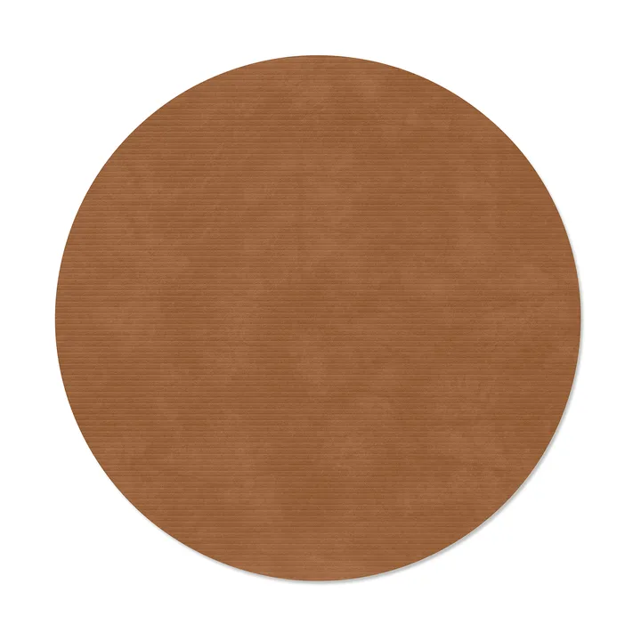 Corduroy placemat - Nature, circle, L, Ø38 cm - LIND DNA