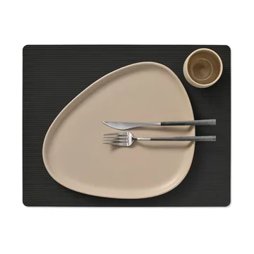 Corduroy placemat square L - Black ink - LIND DNA