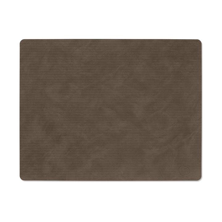 Corduroy placemat square L - Caviar - LIND DNA