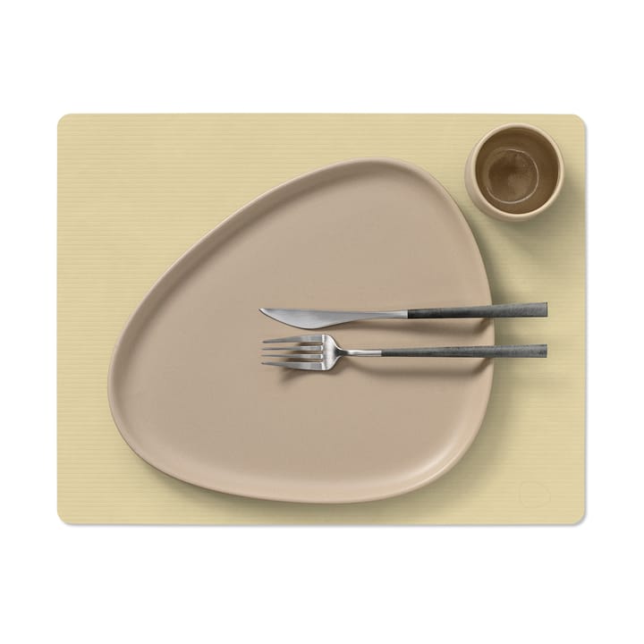 Corduroy placemat square L, Lemon Sorbet LIND DNA