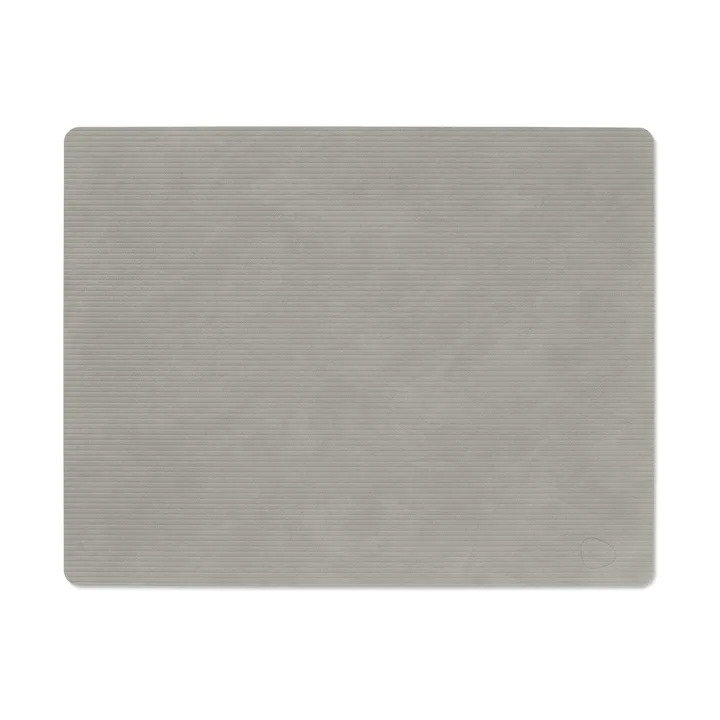 Corduroy placemat square L - Light Grey, 45x35 cm - LIND DNA