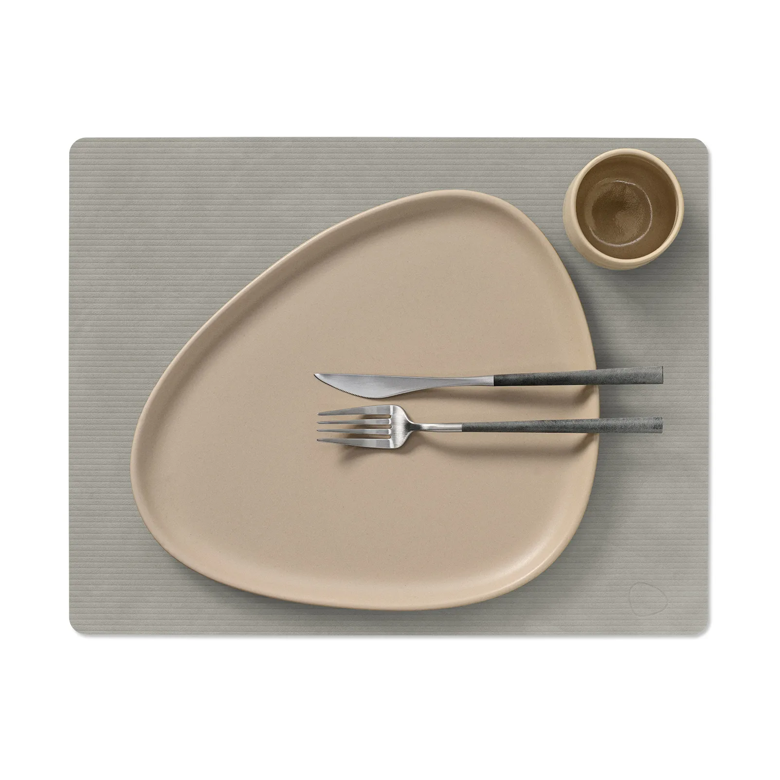 Corduroy placemat square L, Light Grey LIND DNA