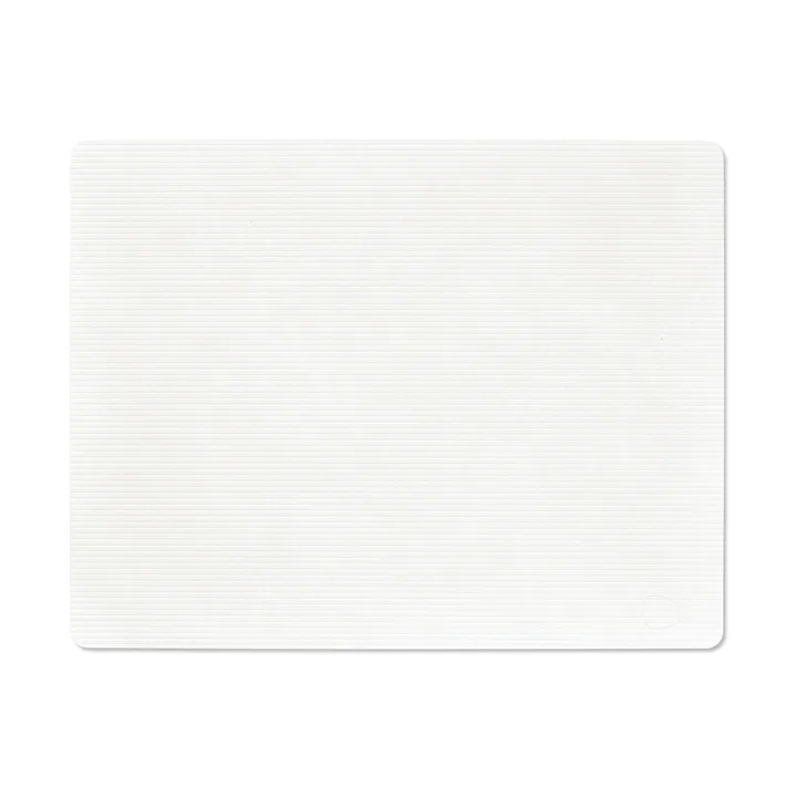 Corduroy placemat square L - Pure white - LIND DNA
