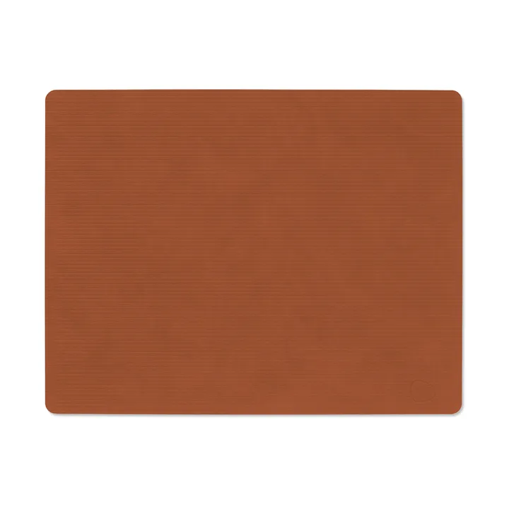 Corduroy placemat square L - Rust - LIND DNA