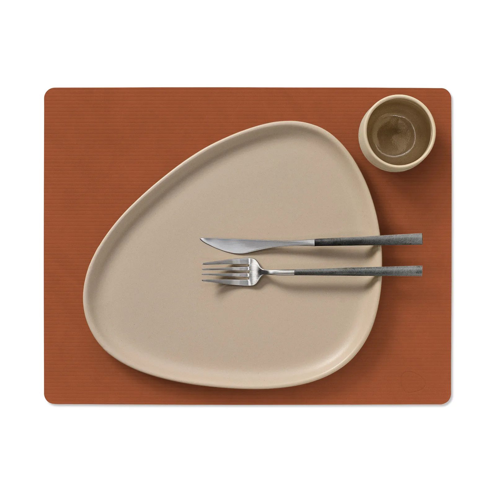 Corduroy placemat square L, Rust LIND DNA