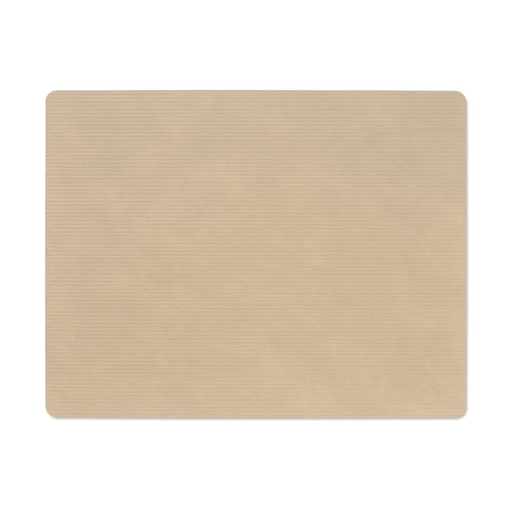 Corduroy placemat square L - Sand, 45x35 cm - LIND DNA