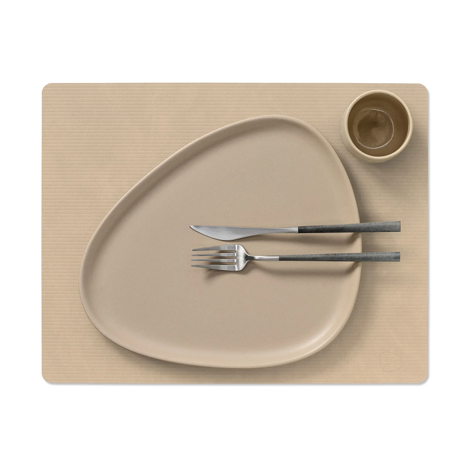 Corduroy placemat square L, Sand LIND DNA
