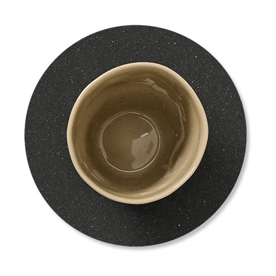 Core coaster circle, Flecked anthracite LIND DNA