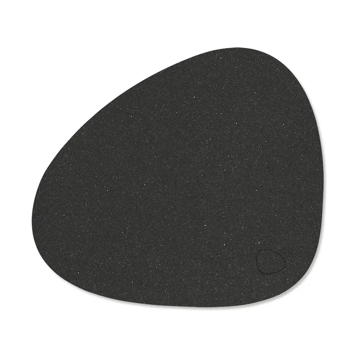 Core placemat curve S - Flecked anthracite, 28x24 cm - LIND DNA