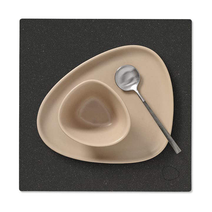 Core placemat square S, Flecked anthracite LIND DNA