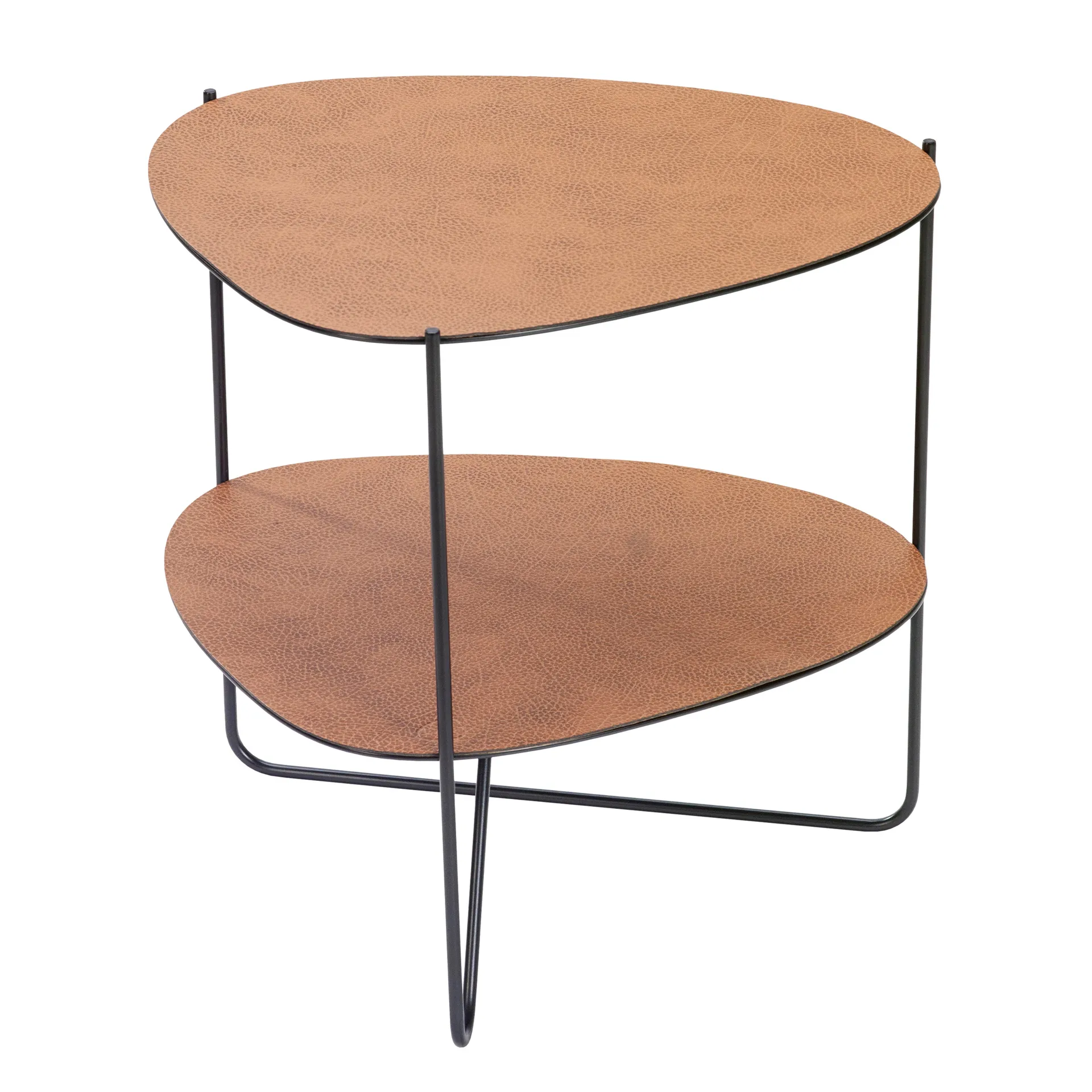 Curve Double Hippo side table, nature LIND DNA