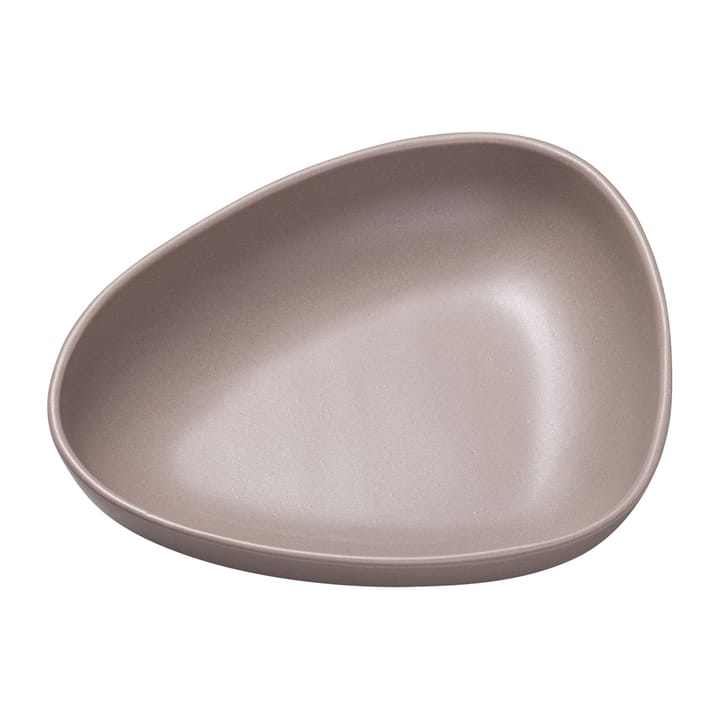 Curve Stoneware deep plate 19x22 cm, Warm Grey LIND DNA