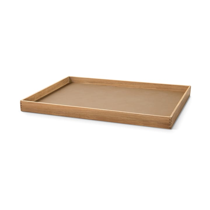 Even teak tray square L - Nupo nougat - LIND DNA