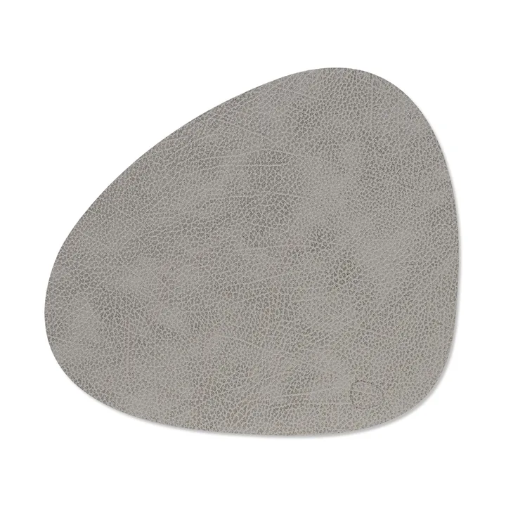 Hippo placemat curve M - Anthracite-grey, 35x31 cm - LIND DNA