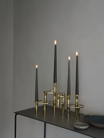Lind Curve combinable candle sticks 24K gold plated - Single - LIND DNA