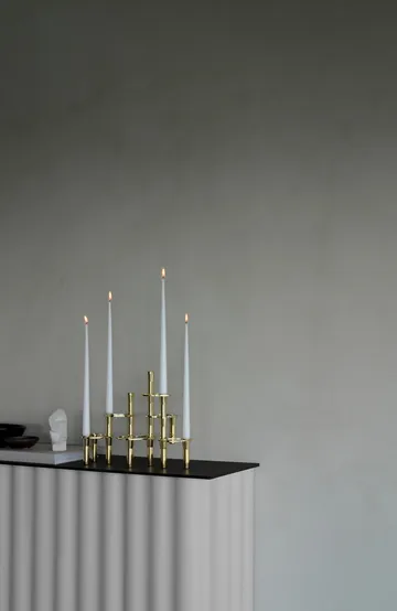 Lind Curve combinable candle sticks 24K gold plated - Single - LIND DNA