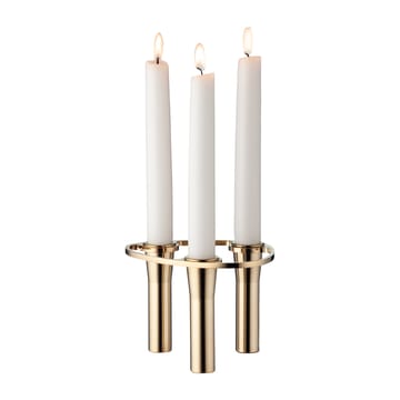 Lind Curve combinable candle sticks 24K gold plated - Triple - LIND DNA