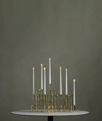 Lind Curve combinable candle sticks 24K gold plated - Triple - LIND DNA