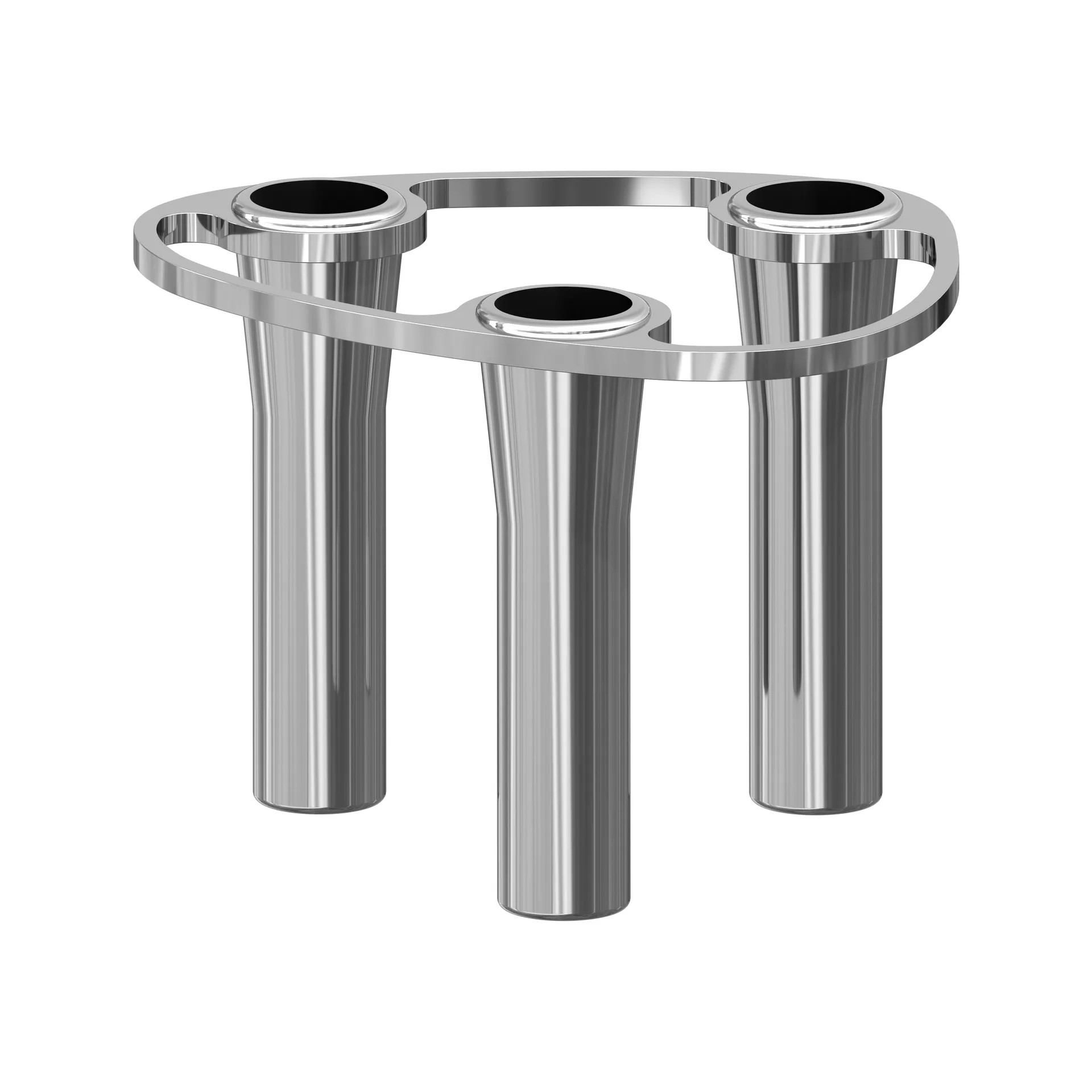 Lind Curve combinable candle sticks chrome, Triple LIND DNA