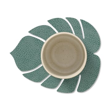 Monstera Leaf Hippo coaster - Pastel green - LIND DNA