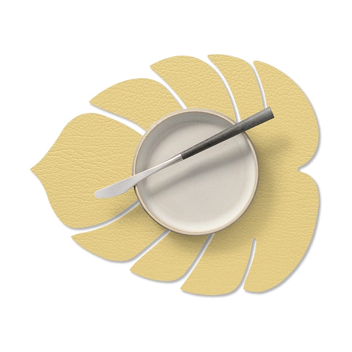 Monstera Leaf Hippo placemat S, gold LIND DNA
