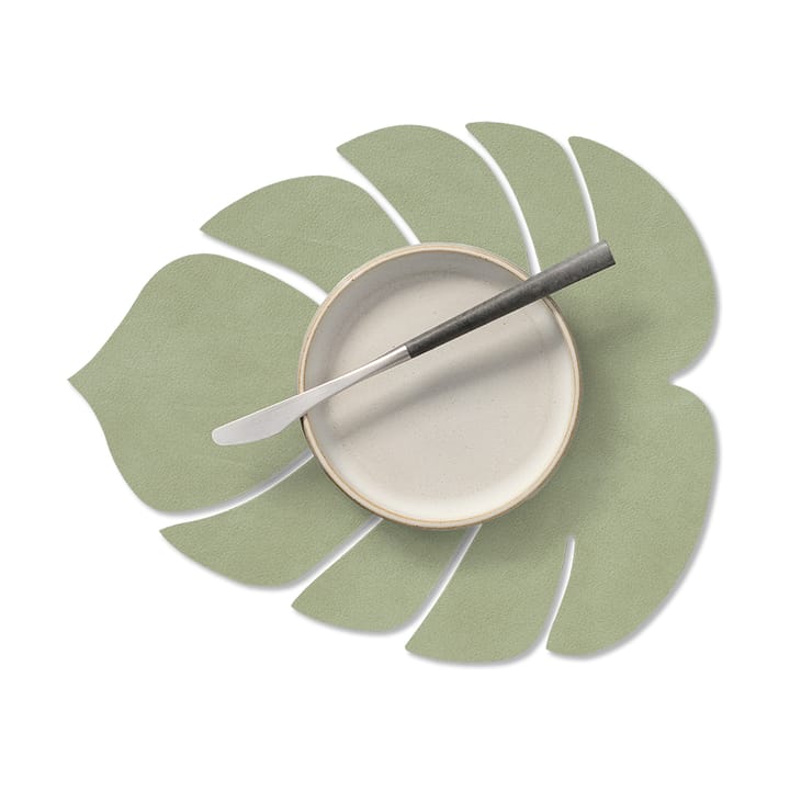 Monstera Leaf Nupo placemat S, Olive green LIND DNA
