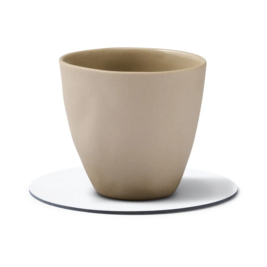 Nupo coaster circle, Pure white LIND DNA