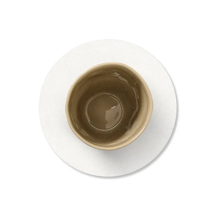 Nupo coaster circle, Pure white LIND DNA