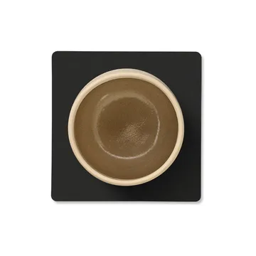 Nupo coaster square - Black ink - LIND DNA