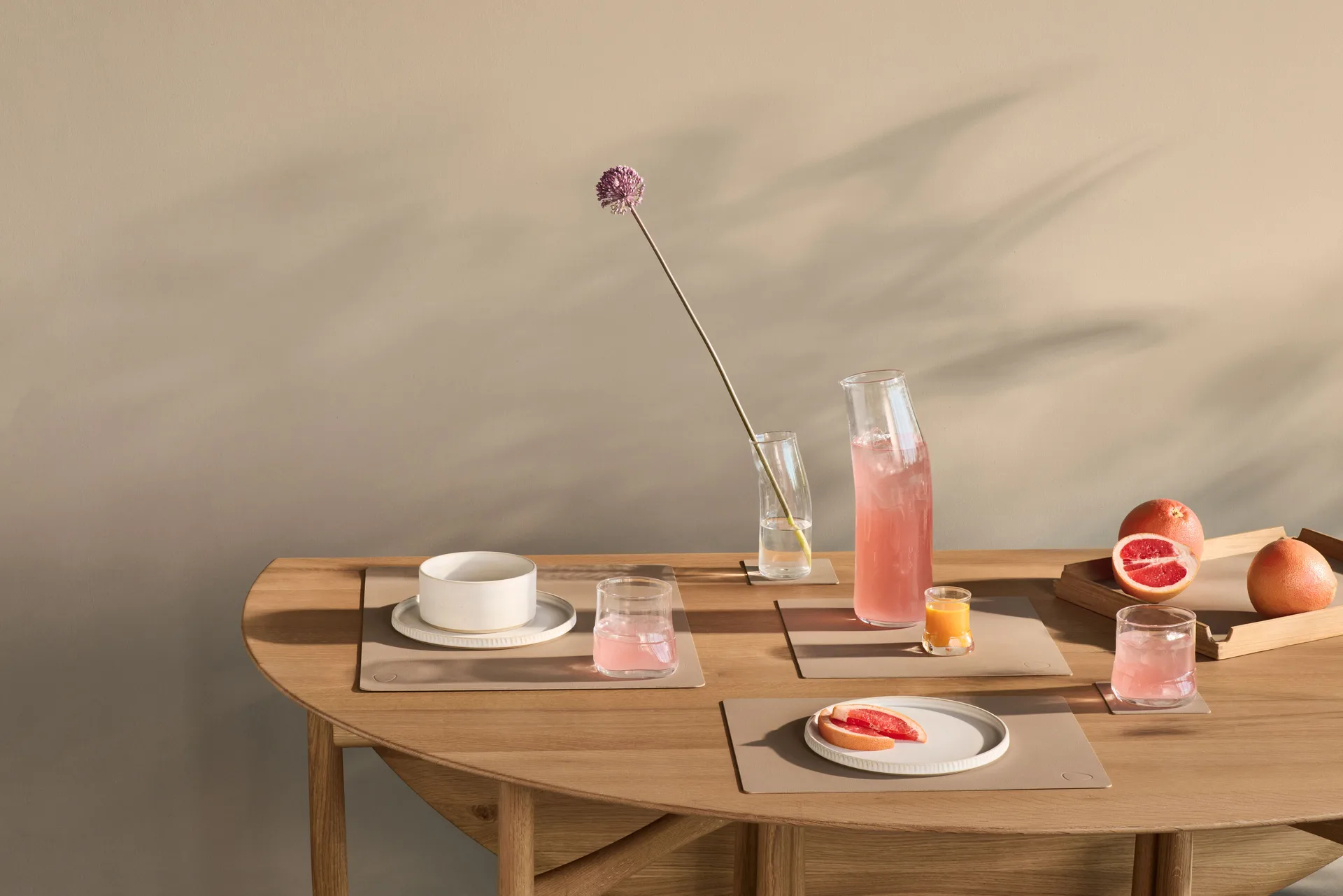 Nupo coaster square, Clay brown LIND DNA