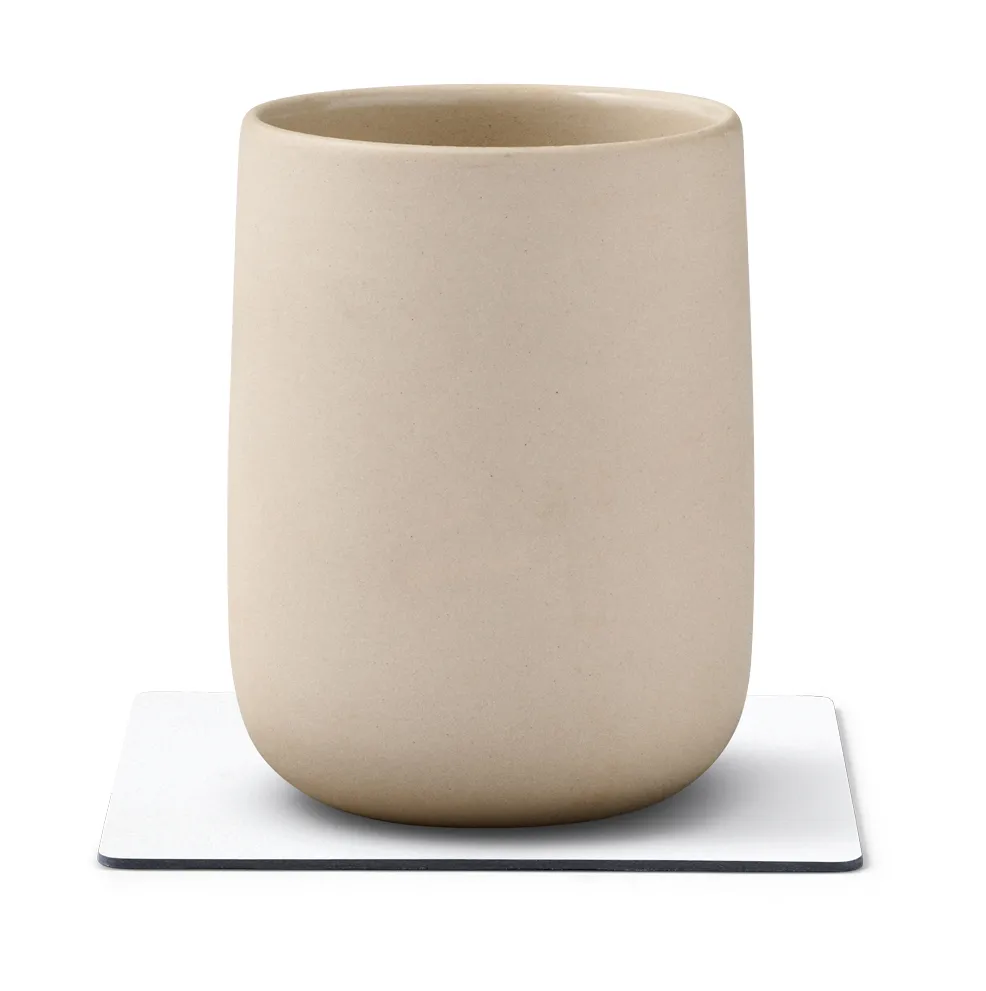 Nupo coaster square, Pure white LIND DNA