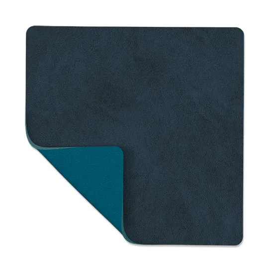 Nupo coaster square reversible 1 pcs, Midnight blue-petrol LIND DNA