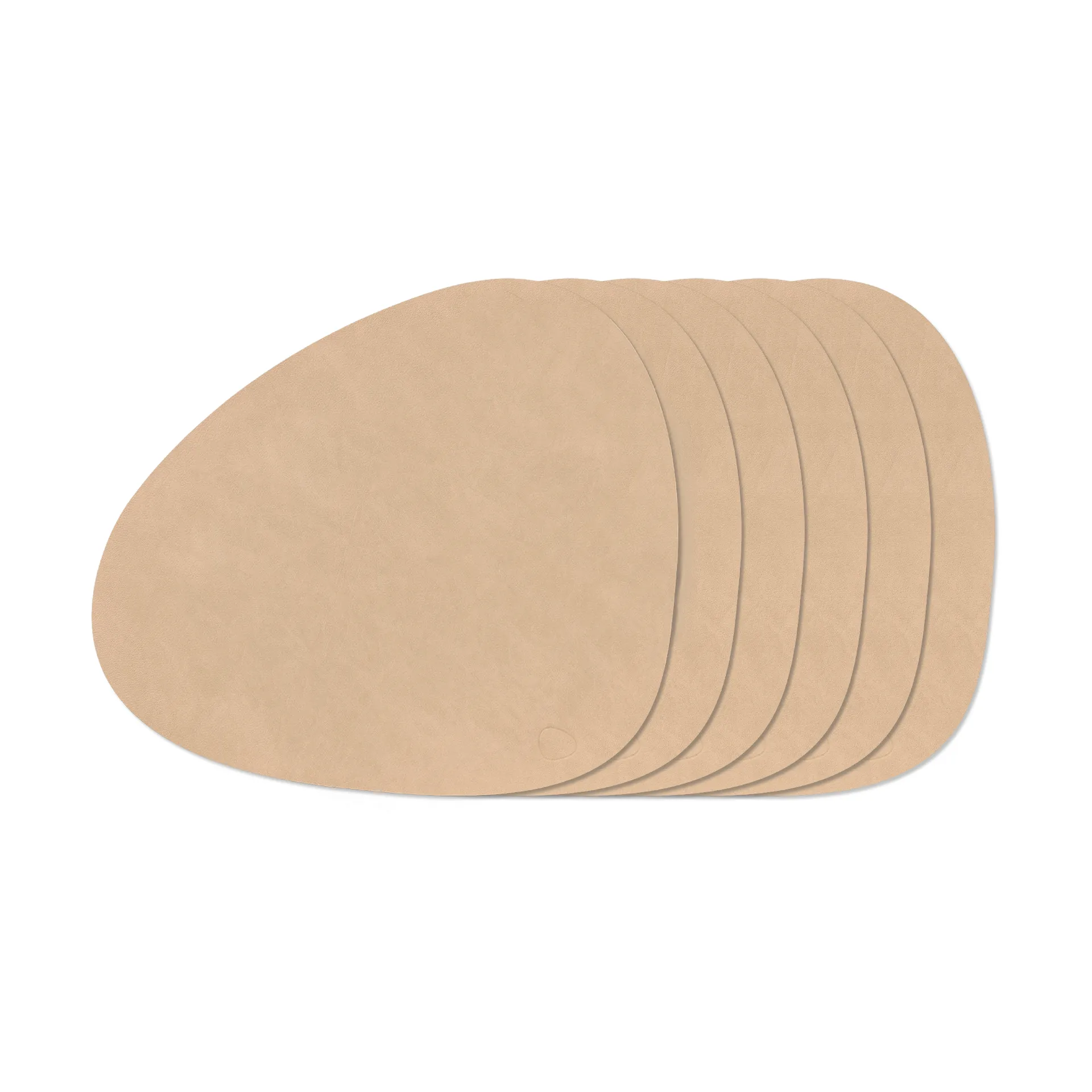 Nupo Curve placemat set, Nupo Sand, 6-pack LIND DNA