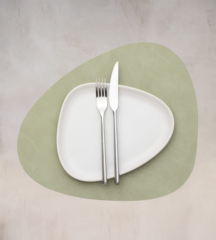 Nupo place mat curve M, Olive green LIND DNA