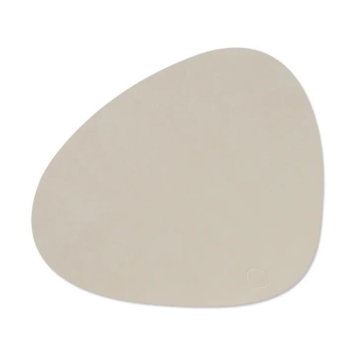 Nupo place mat curve M - Oyster white, 35x31 cm - LIND DNA