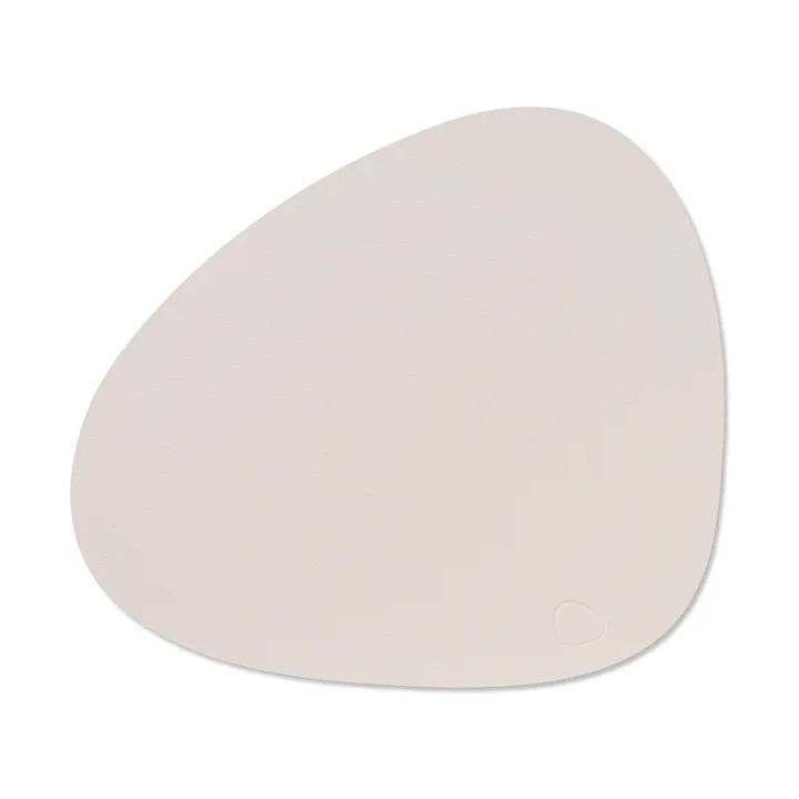 Nupo place mat curve M - Soft nude, 35x31 cm - LIND DNA