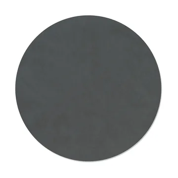 Nupo placemat - Anthracite, circle, L - LIND DNA