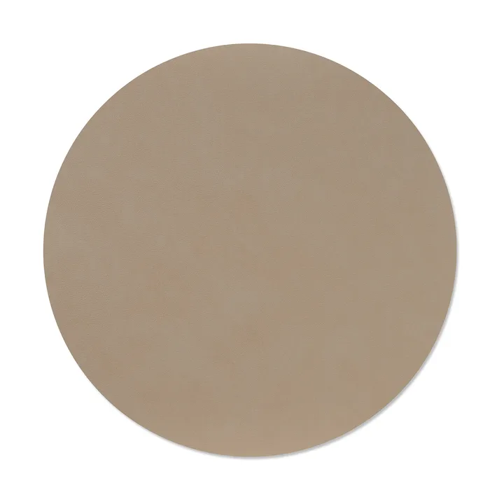 Nupo placemat - Clay brown, circle, L, Ø38 cm - LIND DNA