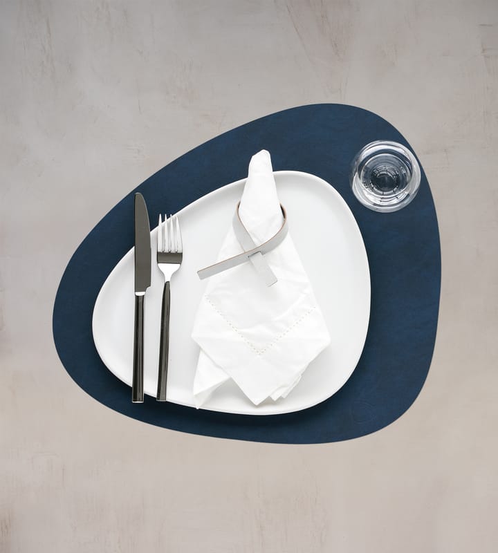 Nupo placemat curve L, Midnight blue LIND DNA