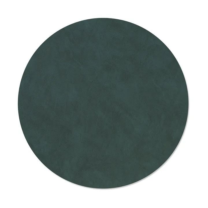 Nupo placemat - Dark green, circle, L, Ø38 cm - LIND DNA