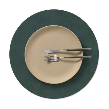 Nupo placemat - Dark green, circle, L - LIND DNA