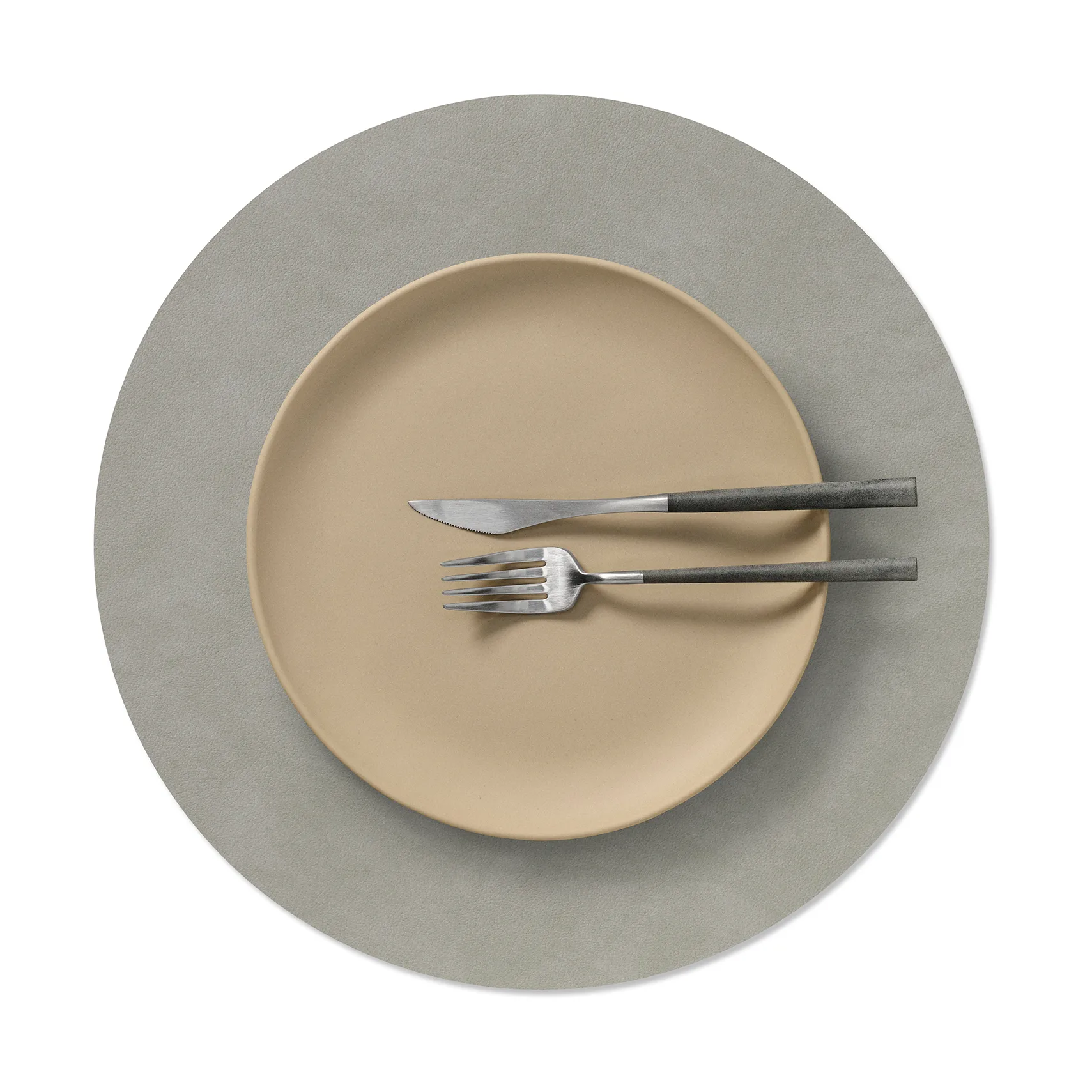 Nupo placemat, Light grey, circle, L LIND DNA
