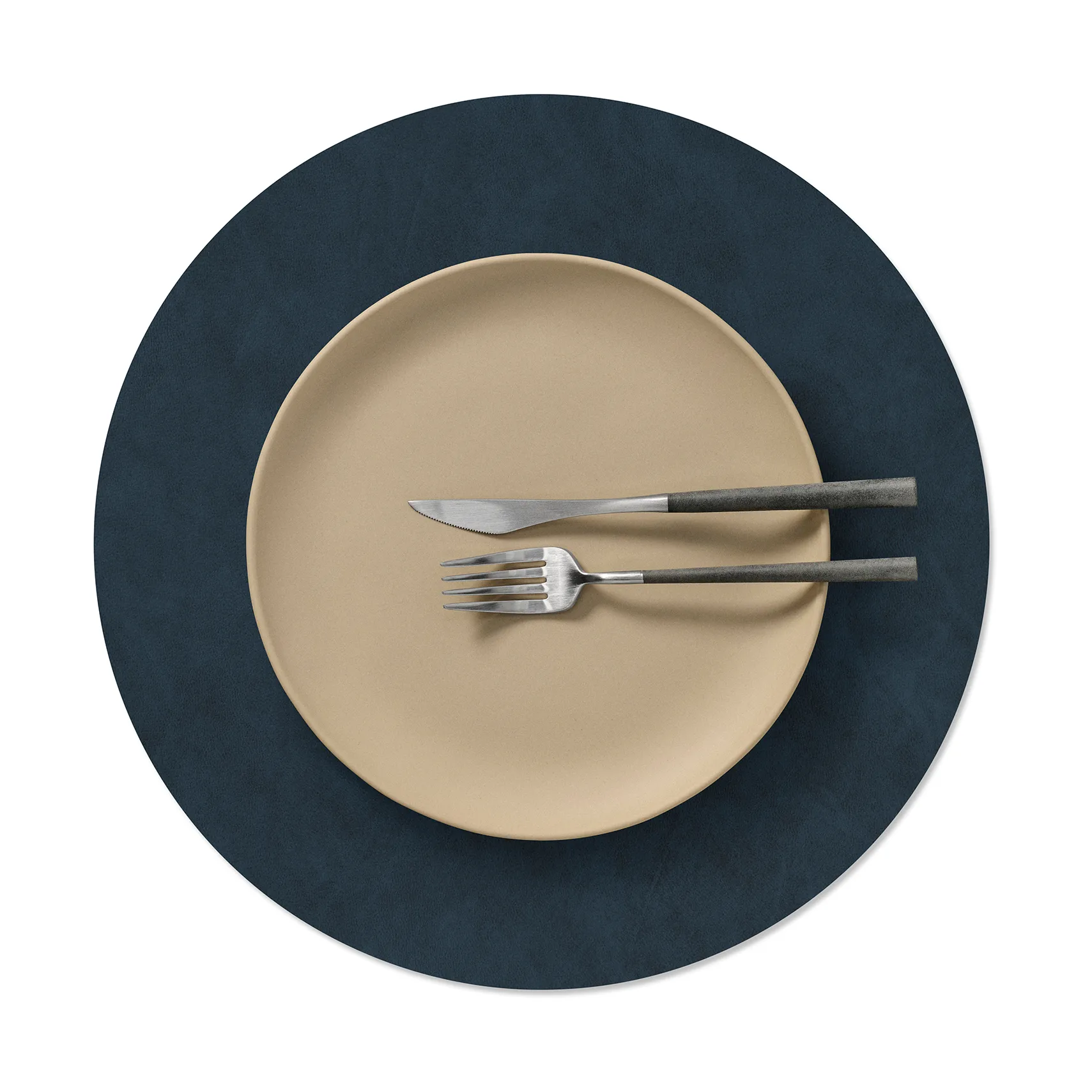 Nupo placemat, Midnight blue, circle, L LIND DNA
