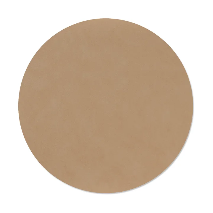 Nupo placemat - Nougat, circle, L, Ø38 cm - LIND DNA