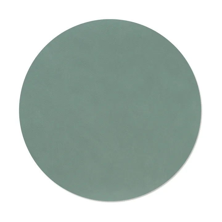 Nupo placemat - Pastel green, circle, L, Ø38 cm - LIND DNA