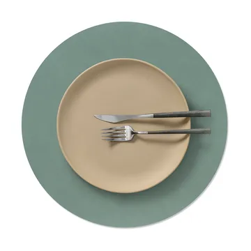 Nupo placemat - Pastel green, circle, L - LIND DNA