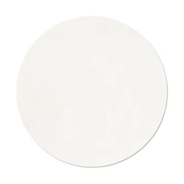Nupo placemat - Pure white, circle, L - LIND DNA