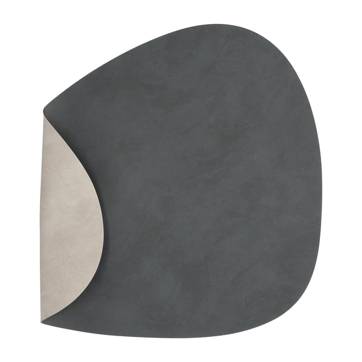 Nupo placemat reversible curve L 1 pc, anthracite-light grey LIND DNA